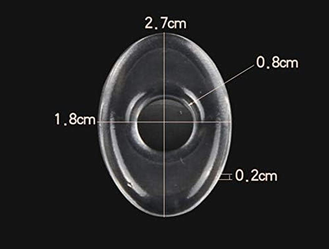 6 Sheets/36 Pcs Transparent Oval Gel Foot Corn Rings Silicone Callus Cushions Soft Sticky Foot Protector Corn Pads Toe Pads Self Adhesive Back Heel Sticker Shoes Sticker image number 6