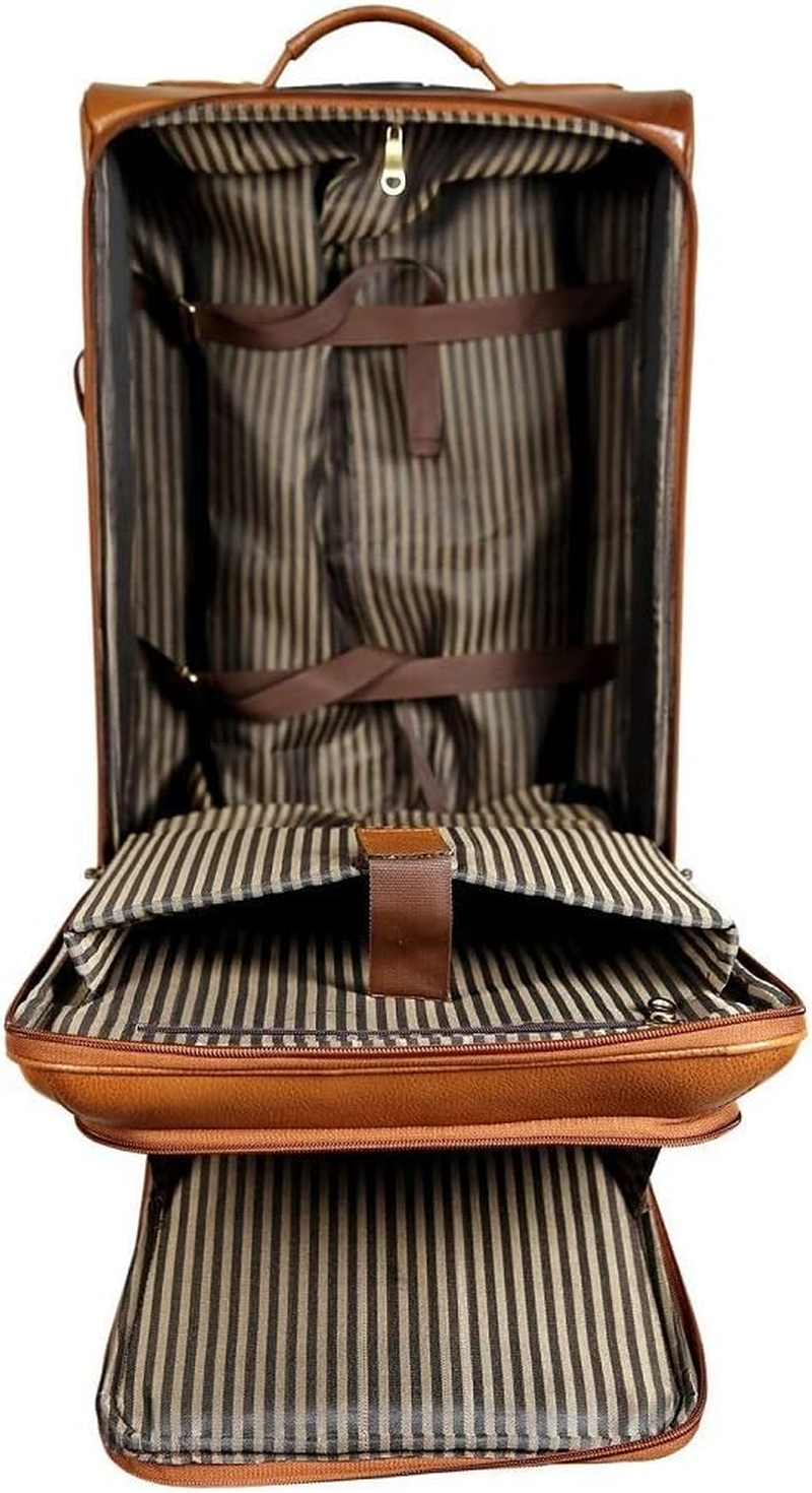 RICHSIGN LEATHER ACCESSORIES Cabin Size Laptop Trolley Bags for Men Luggage with 4 Wheels (46 Litres) (TAN) (Dimension-H-20 X L-14 X W-10 Inch)(Weight-3 KG /3000 GR), TAN, M, Luggage, TAN, M, Luggage image number 3