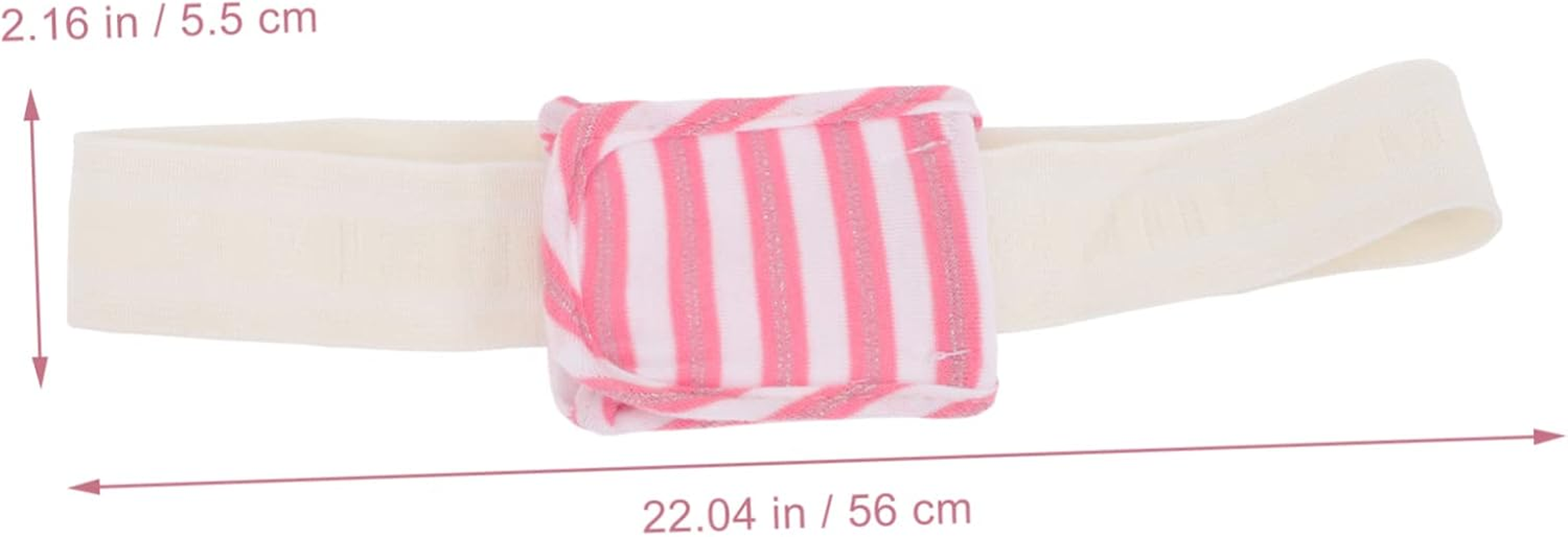 SECFOU 18Pcs Nappy Fastening Belts Diaper Belt Supplies for Shower Gifts Elastic Rubber Band Cotton image number 5