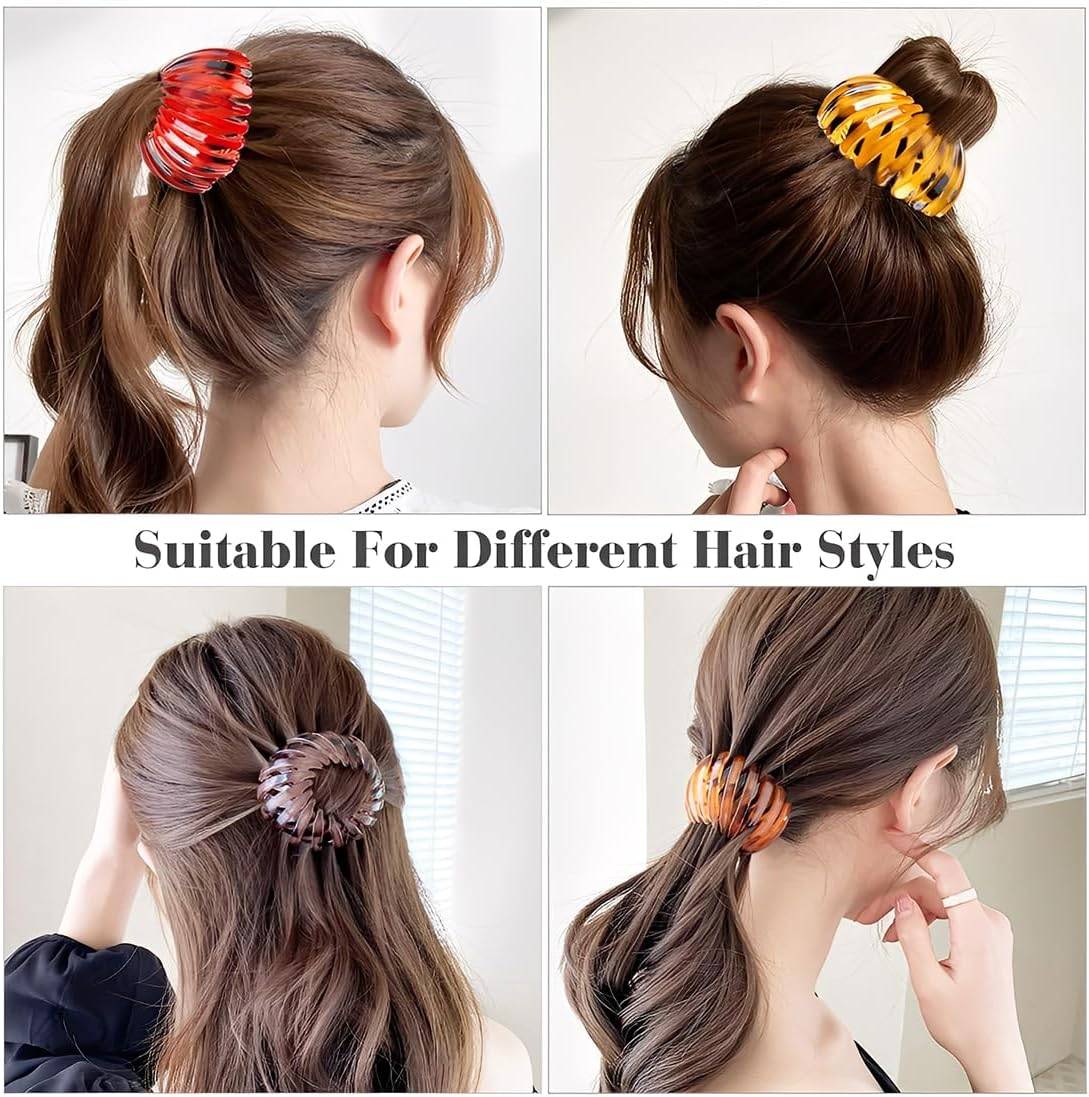 Pack of 3 Hair Clips for Women, Vintage Bird Nest Hair Clips, Large Hair Clips, Hair Accessory, Hair Accessories for Girls, Women, Plain image number 4