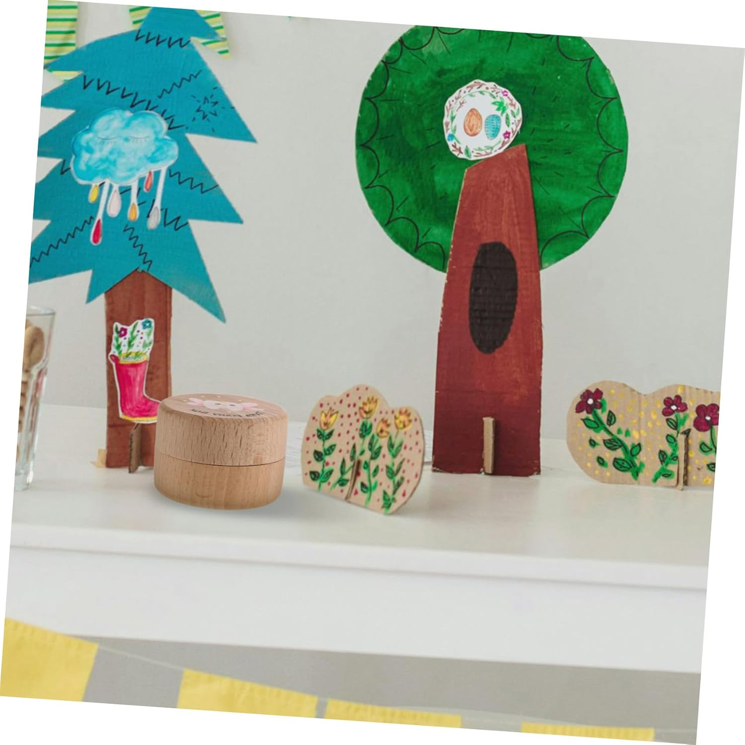 Healifty Wooden Tooth Box Newborn Keepsake Box Tooth Holder Boys and Girls Souvenir Organizer image number 6