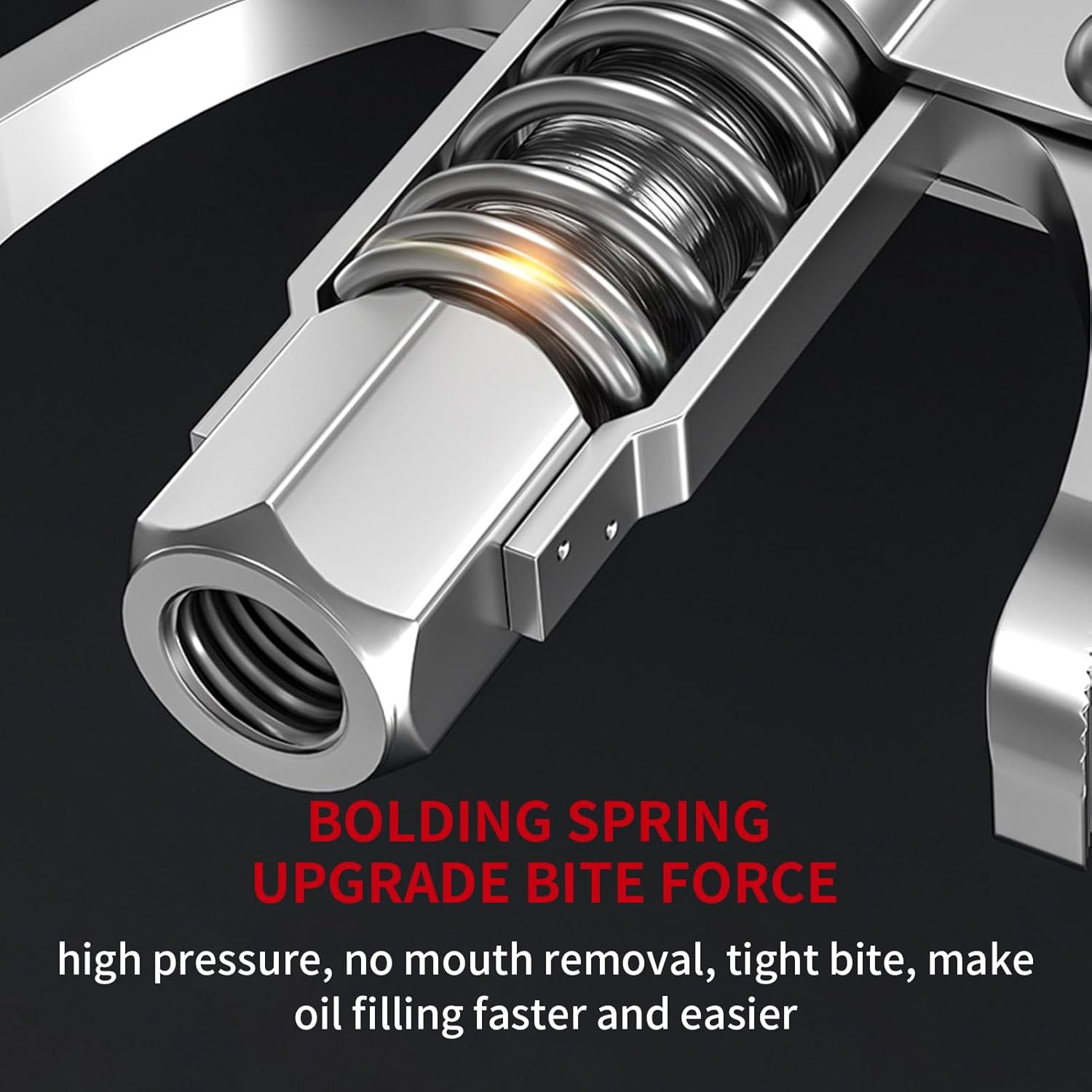 Lock and Lube Grease Coupler,Leakproof High Pressure Grease Fittings - Replacement Parts for Machine Engineering Lubrication Automotive Greasing Trailer Vehicle Trucks Car Industrial image number 6