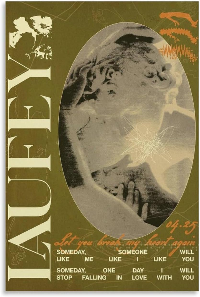 Laufey Vintage Poster Poster Canvas Painting Wall Art Picture Home Decor Print for Bedroom Living Room Dorm Study Bar Office 12X18Inch(30X45Cm)