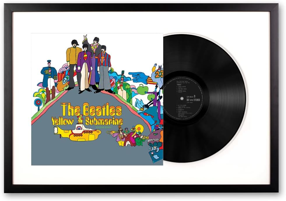 Vinyl Art the Beatles Yellow Submarine Memorabilia Framed image number 2