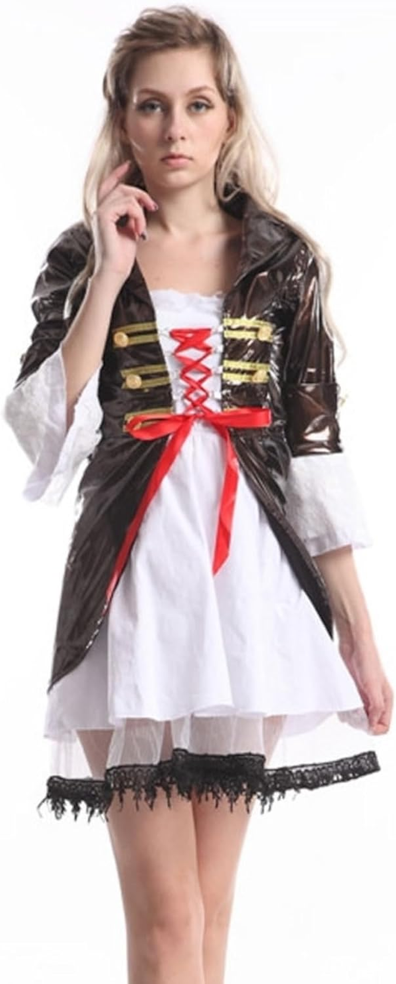 Costume Bay Women'S Sexy Pirate Costume Polyester Adventurous Seas Caribbean Swashbuckler Pirate Outfit Party Halloween Event Masquarade Cold Sultry Dress
