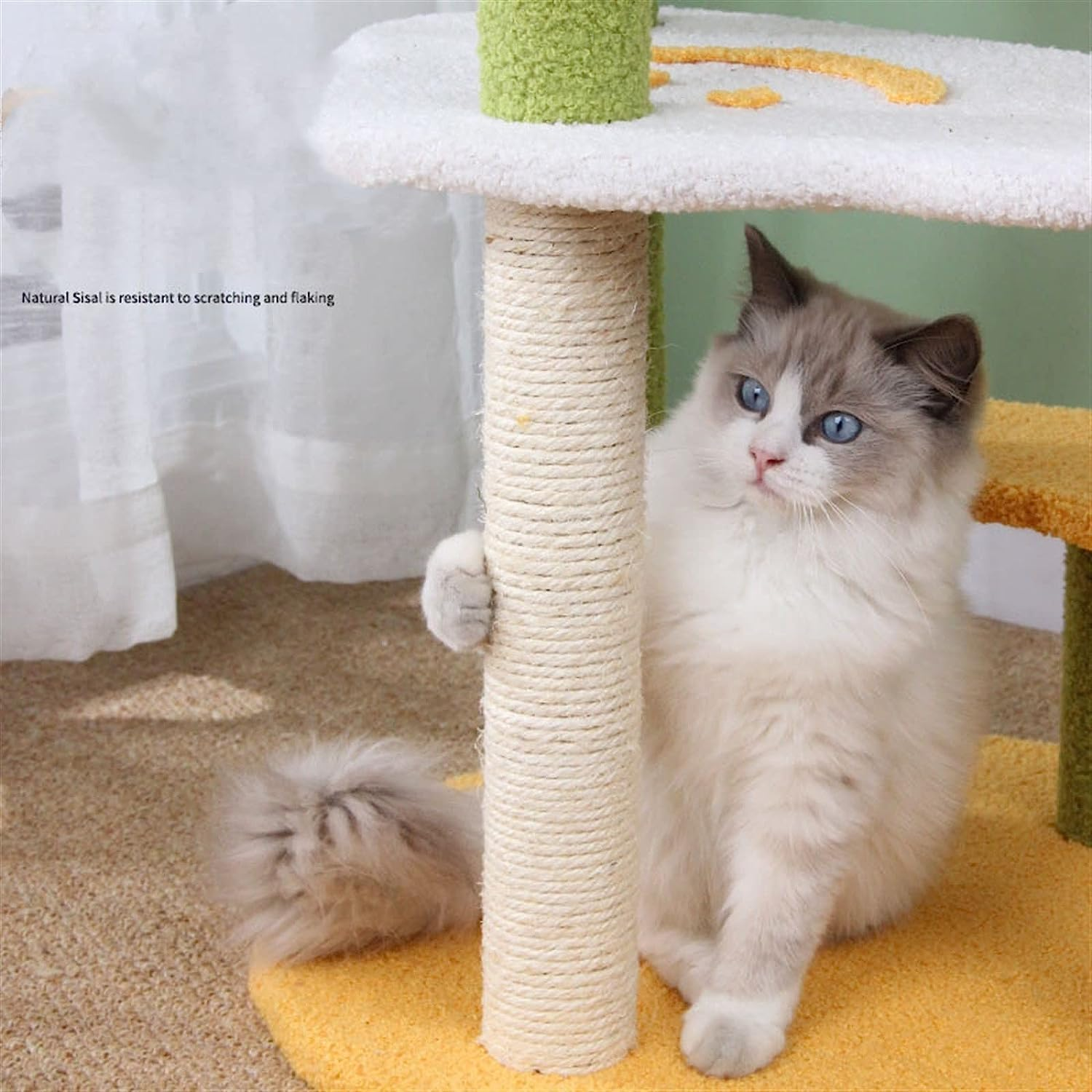 Cat Tree Wear Break Cat Climbing Frame Kitten Integrated Cat Tower Scratching Column Big Cat Scratching Board Cat Condo