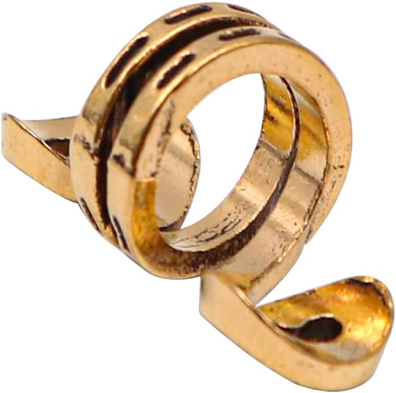 VOANZO Viking Hair Accessories Kit Viking Hair Beads Adjustable Metal Cuffs Hair Braiding Beads for Women Men Braids Decoration image number 4