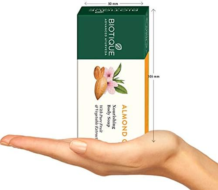 Biotique Almond Oil Nourishing Body Soap, 150G (Pack of 2) image number 1