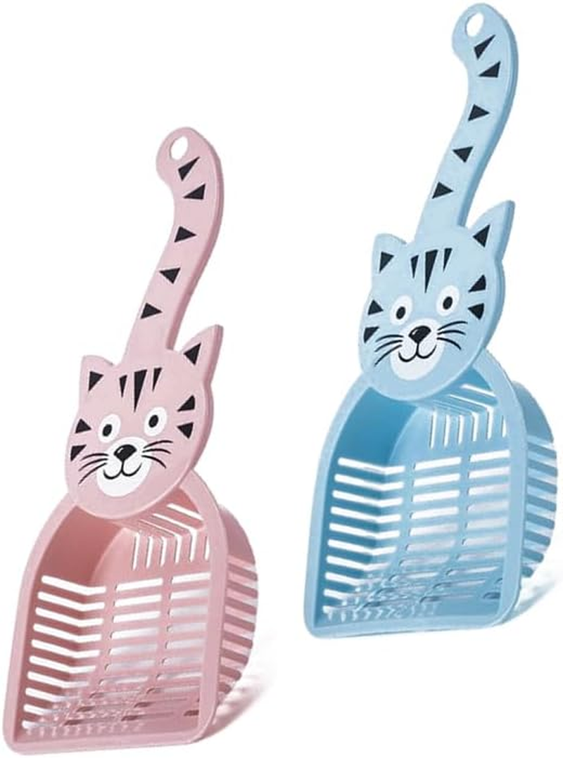 LAKYMIE Pack of 2 Litter Scoop Cat Litter Scoop Plastic Litter Scoop Cat Litter Scoop for Pets Cats Dogs image number 3