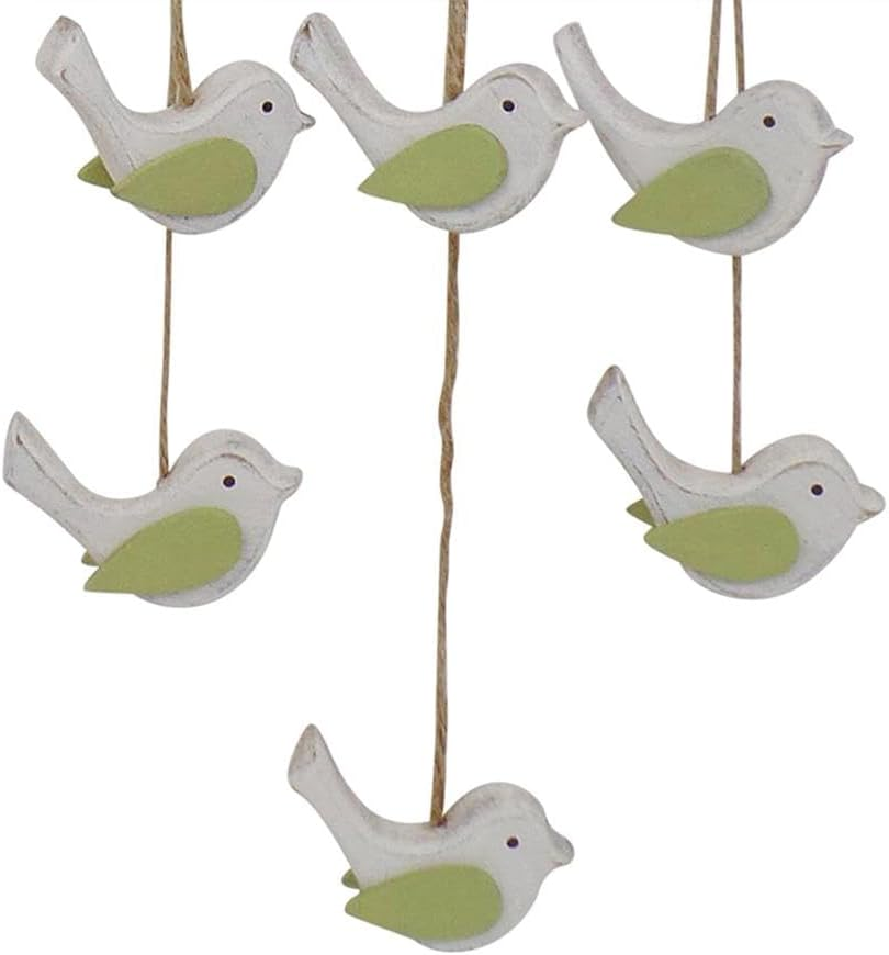 Willow & Silkbirds Flock Indoor Decor Family Wooden Art Set of 2 Flying Bird Flocks Wall Art image number 1