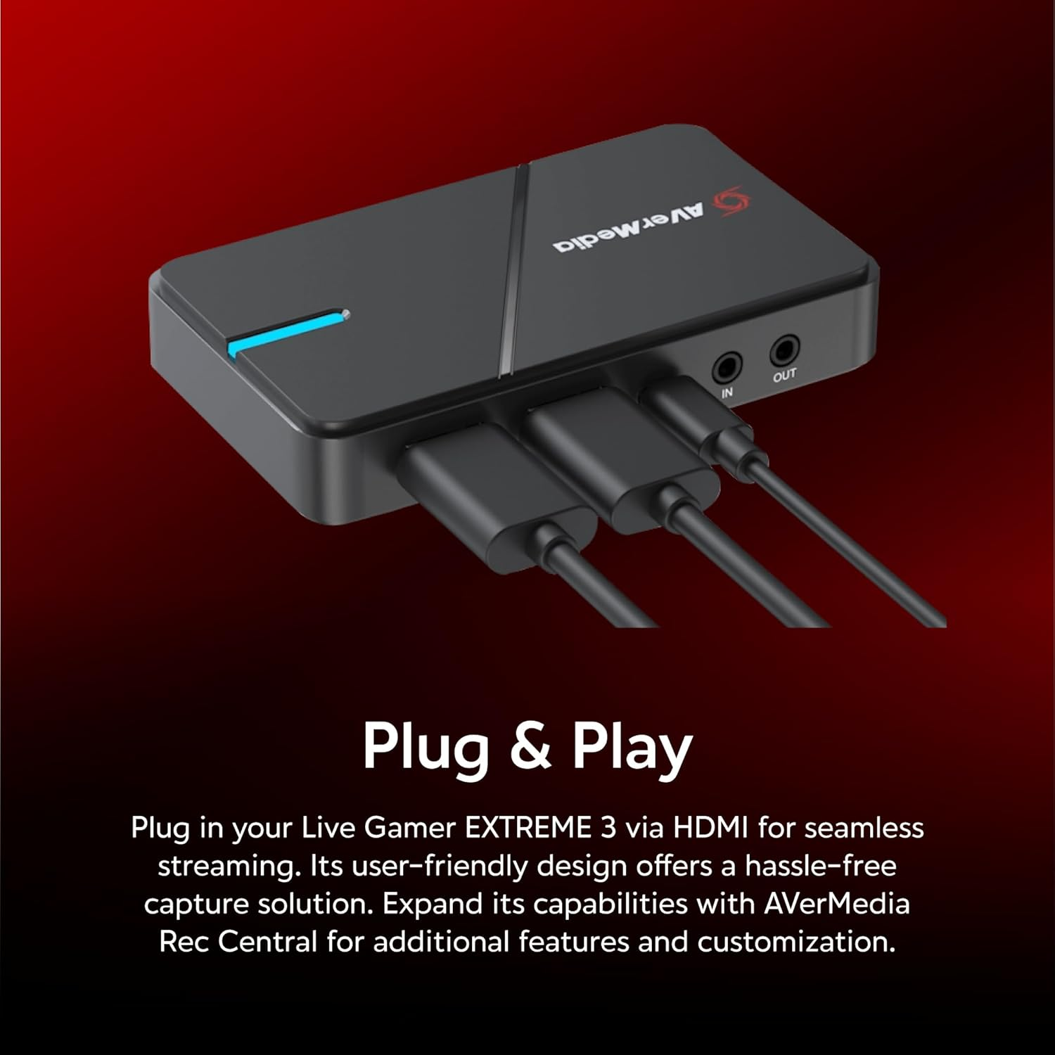 Avermedia GC551G2 Live Gamer Extreme 3, Plug and Play 4K Capture Card for Gaming, Content Creating and Streaming, Supports Variable Refresh Rate, 4Kp30 Capture, 4Kp60 HDR Pass-Through image number 4