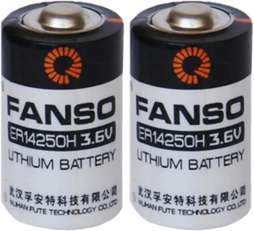 Fanso ER14250H 3.6V 1/2 AA Lithium Battery 1.2Ah, Compatible with Saft LS14250 (2 Batteries)