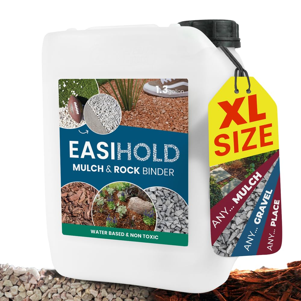 EASIHOLD - 5L XL Gravel Glue for Bonding Stones, Mulch and Gravel on Borders, Patios and Garden Paths. Lasts up to 3 Years, Non Toxic, Ready to Use. image number 3