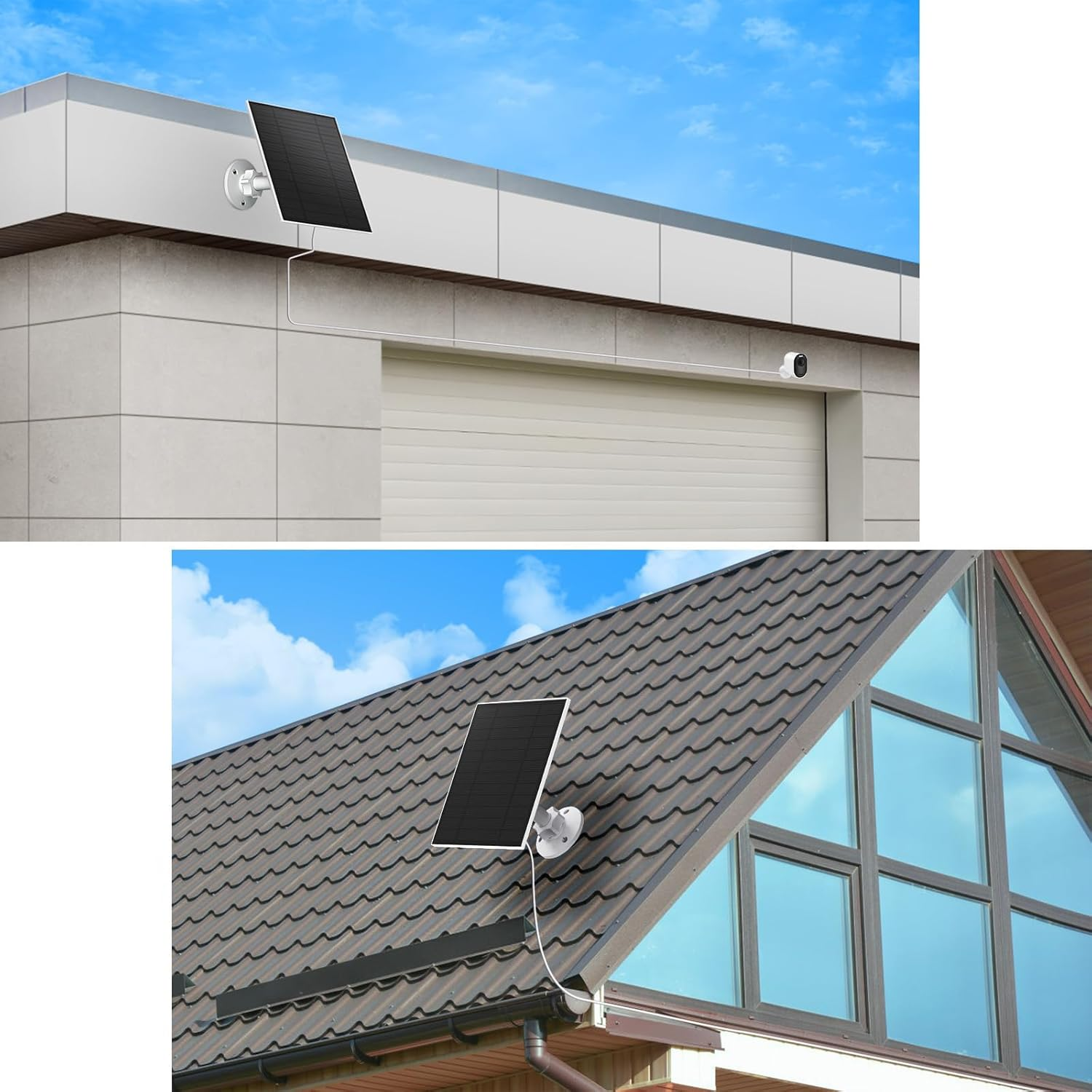 Solar Panel Charger for Arlo Pro 3,Pro4,Pro 5S,Ultra,Ultra 2,Pro 3 Floodlight,5W IP65 Waterproof Solar Panel Charger for Arlo with 9.84Ft Charging Cable (1 Pack) image number 3