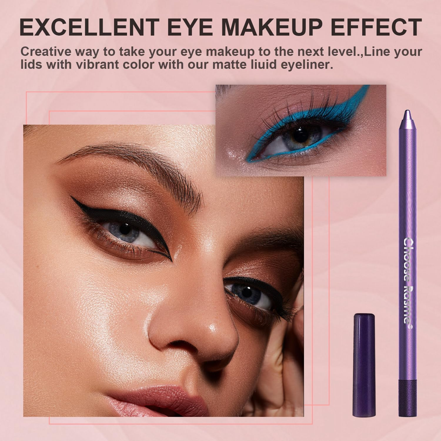 12 Colorful Eyeliner Pencil Set - Waterproof Gel Eye Liner with Multi-Color Glitter, Eyeshadow Stick for Smoky & Party Looks, Long-Lasting Multipurpose Eye Makeup for Daily & Special Occasions image number 2