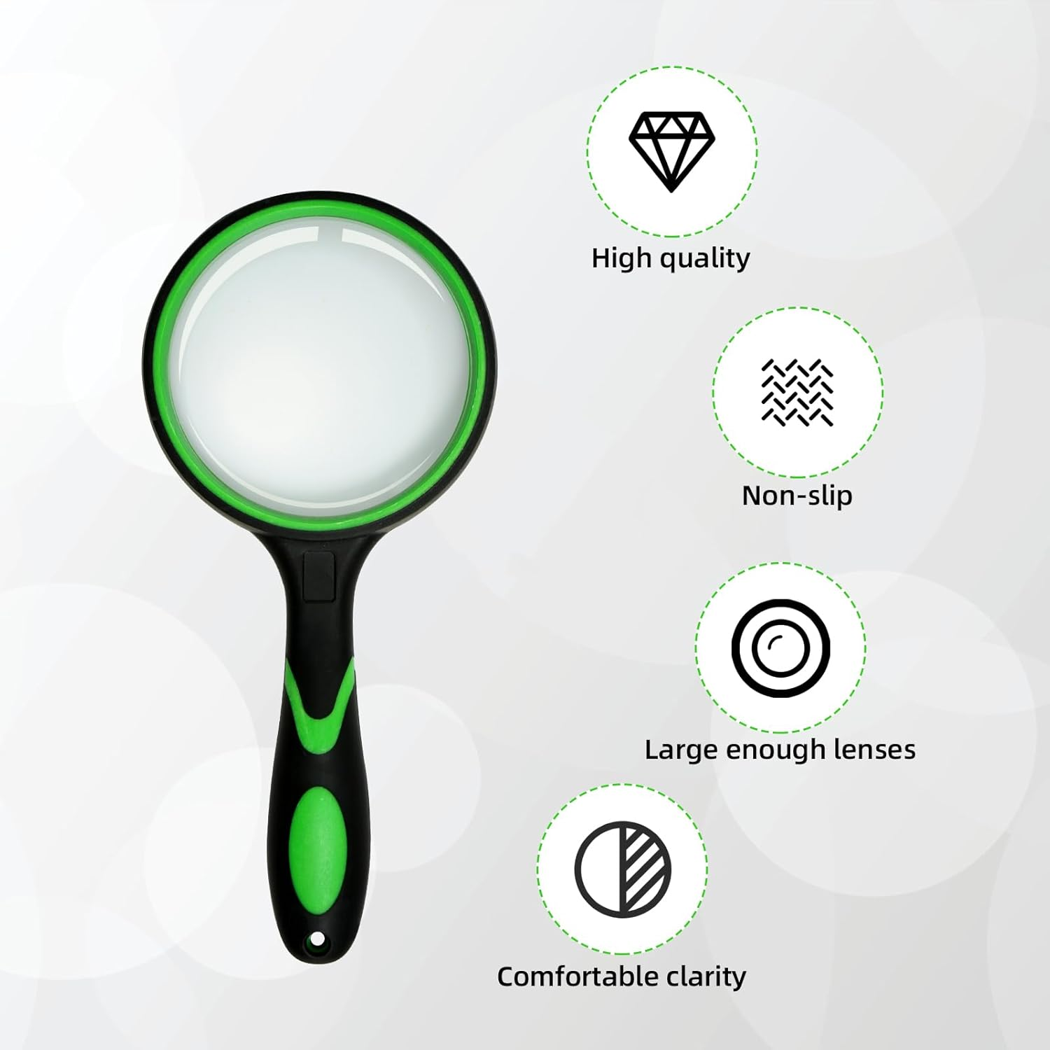 Magnifying Glass75Mm 10X Handheld Reading Magnifier for Seniors & Kids, Magnifying Glass for Book Newspaper Reading, Kids Nature Hobby and Science image number 5