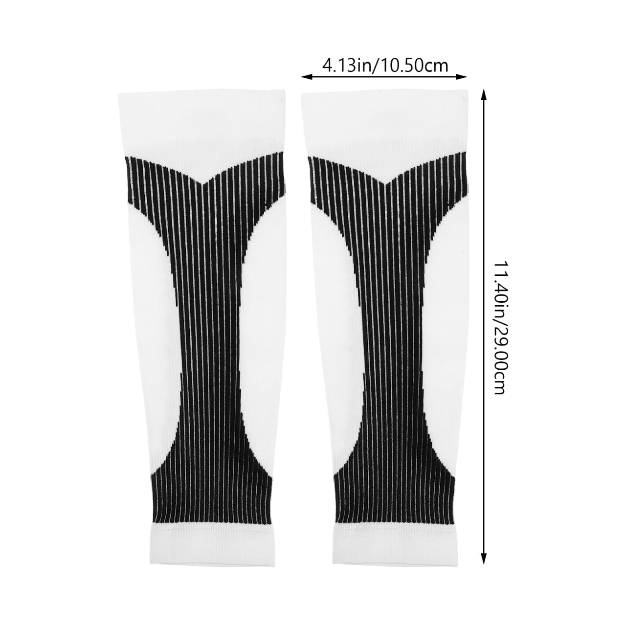 Minkissy 2Pcs Legging Cover 2Pcs White Compression Sleeves for Calf Support Soft Breathable Athletic Covers for Running and Sports image number 6