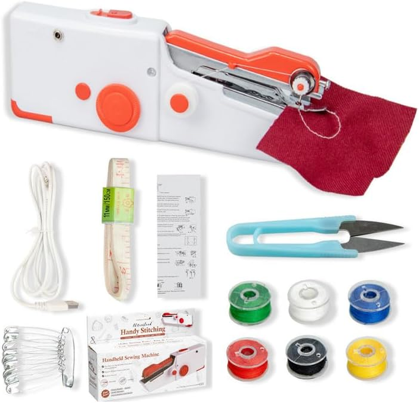 Handheld Sewing Machine,Mini Sewing Machine,Portable Sewing Device,Diy Sewing Machine,Lightweight Easy Operation,For Home Quick Repairing and Stitch Handicrafts