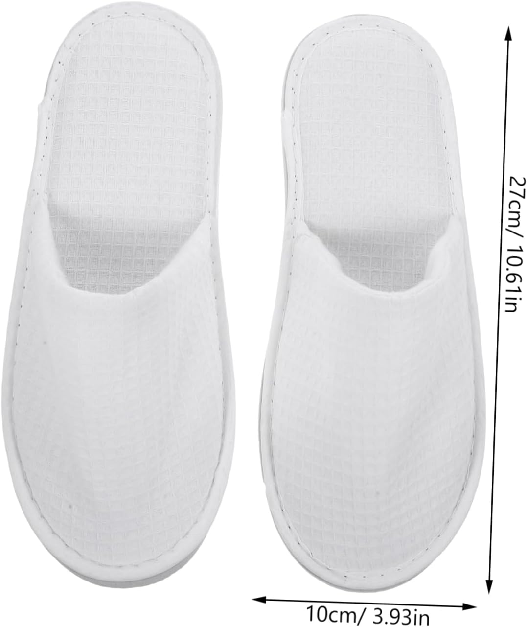 NIYANGLE 2 Pairs Disposable Travel Slippers Comfortable Hotel Salon Slippers for Guests Breathable Lightweight for and Travel Use image number 6