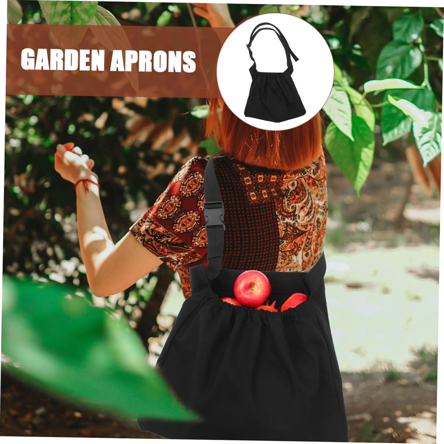 Picking Bag Home Storage Bag Orchard Vegetable Picking Apron Foraging Vegetable Pouch Egg Apron Garden Harvesting Aprons Veggies Plastic Buckle Household Miss image number 1