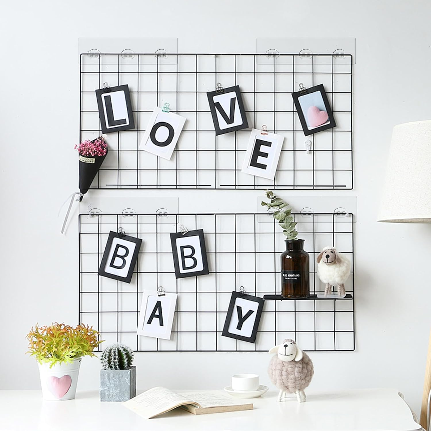 4PCS Shower Caddy Adhesive Replacement,Shower Adhesive Hooks,Bath Organizer,Bath Stickers for Shelves,Wall Showers Caddy,Baths Rack Hanging,Bathroom Shelf,Bathroom Storage