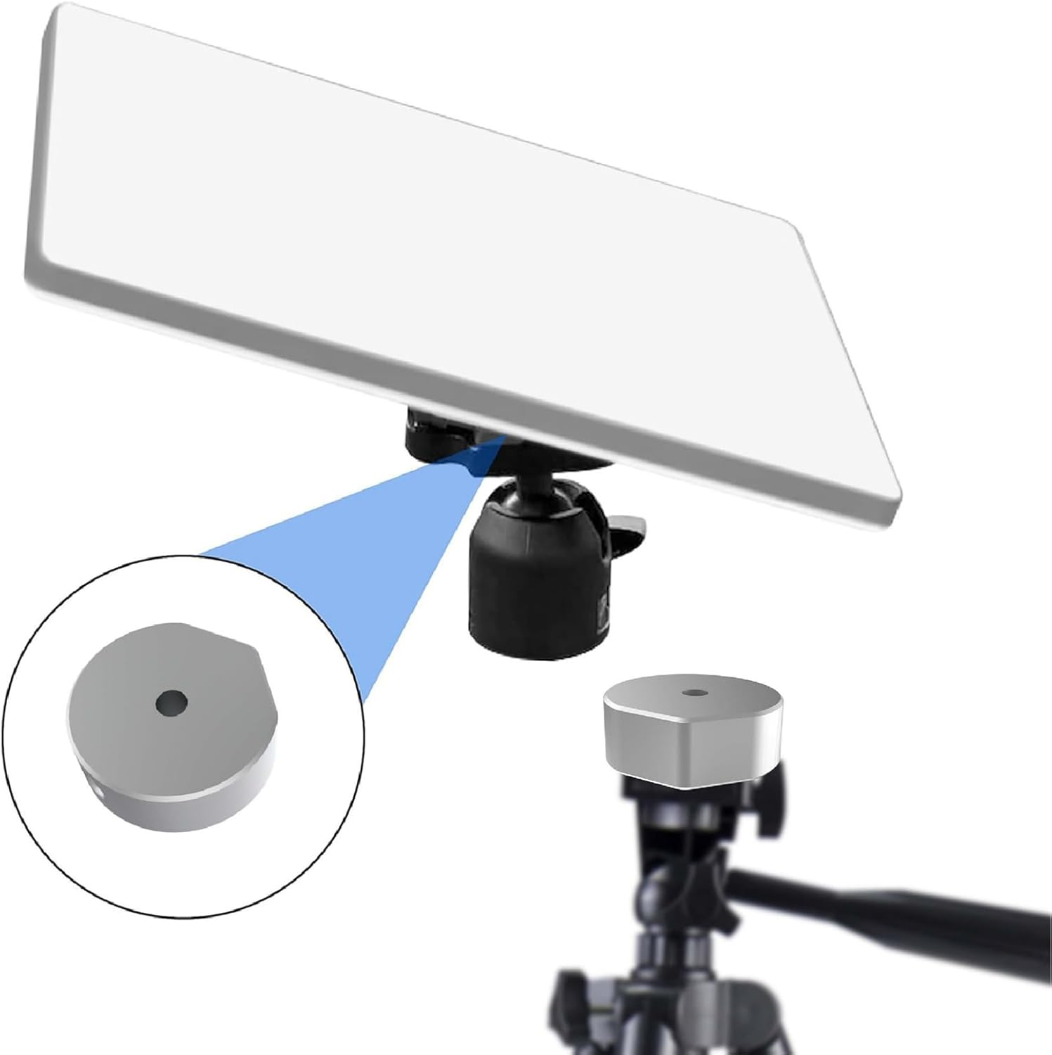 Mini Tripod Adapter - Aluminum Alloy Tripod Mount Adapter for Starlink Mini - 1/4"-20 Threaded - Enables Tripod, Fixing Clamp or Other Bracket Fixing - Use with Pipe Adapter image number 2