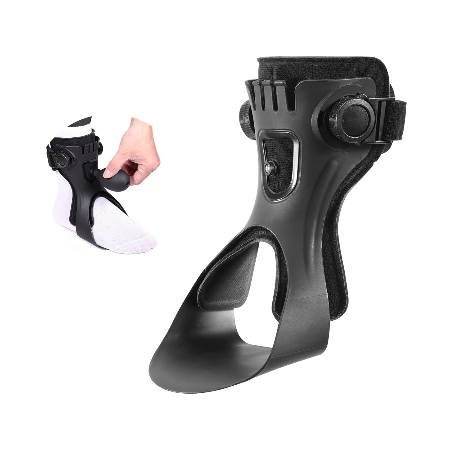 Ankle Foot Orthosis Brace for Foot Drop,Afo Ankle Brace Foot up Stabilizer for Hemiplegia, Ankle Support Shoes Walking for Stroke Rehab Training at Home (L, LEFT) image number 3