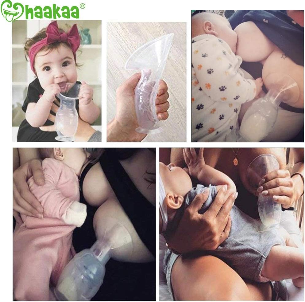 Haakaa Manual Breast Pump with Suction Base Breastmilk Collector Breastfeeding Pump image number 4