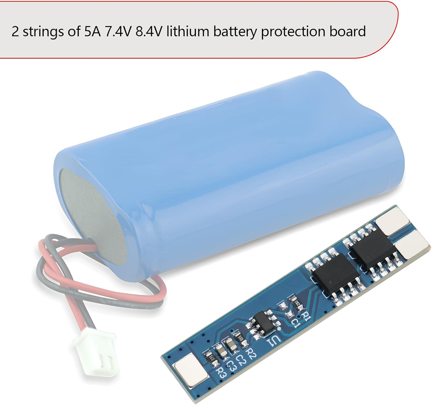 Ecsing 5Pcs Lithium Battery Protection Board 18650 BMS PCM Battery Protection Board Battery Overcharging Protection Board for Lithium Ion Battery Packs