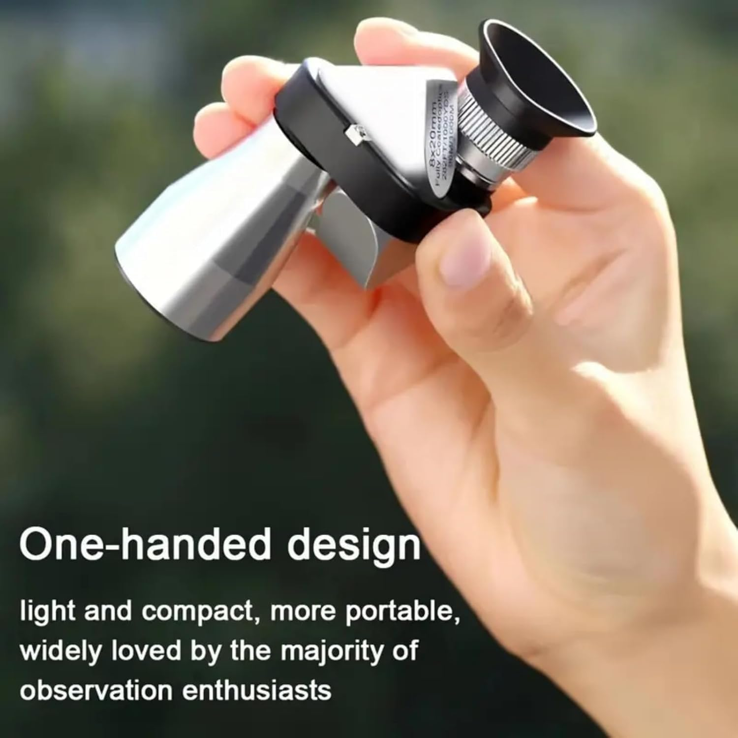 Compact Mini Telescope, Portable Handheld Mini Monocular Telescope for Adults, Great Tech Gadget for Birdwatching, Fishing, Travel and Landscapes.