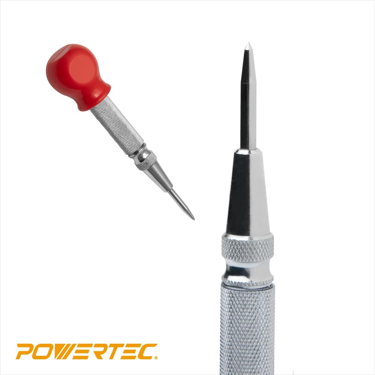 POWERTEC 71412 Cabinet Hardware Jig, Cabinet Hardware Template Tool and Center Punch, Drawer Pull Jig for Handles and Pulls image number 4