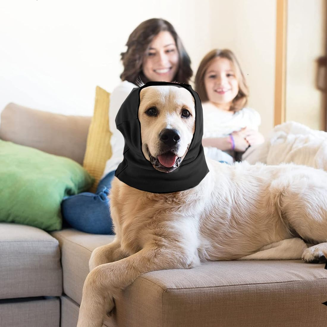 Dog Ear Muffs Noise Protection, Dog Earmuffs for Comfort Dog Earmuffs, Hoodies for Dogs Cats Dogs Neck and Ears Warmer Dog Hoodie anti Anxiety Snood Pack of 1 image number 3