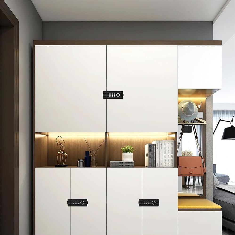 Outdoor Fence Specific Bolt Password Lock, Made of Zinc Alloy Material, Waterproof, Rust Proof, Anti-Theft, with 6 Anti-Theft Screw Locks, Also Suitable for Wardrobes image number 5