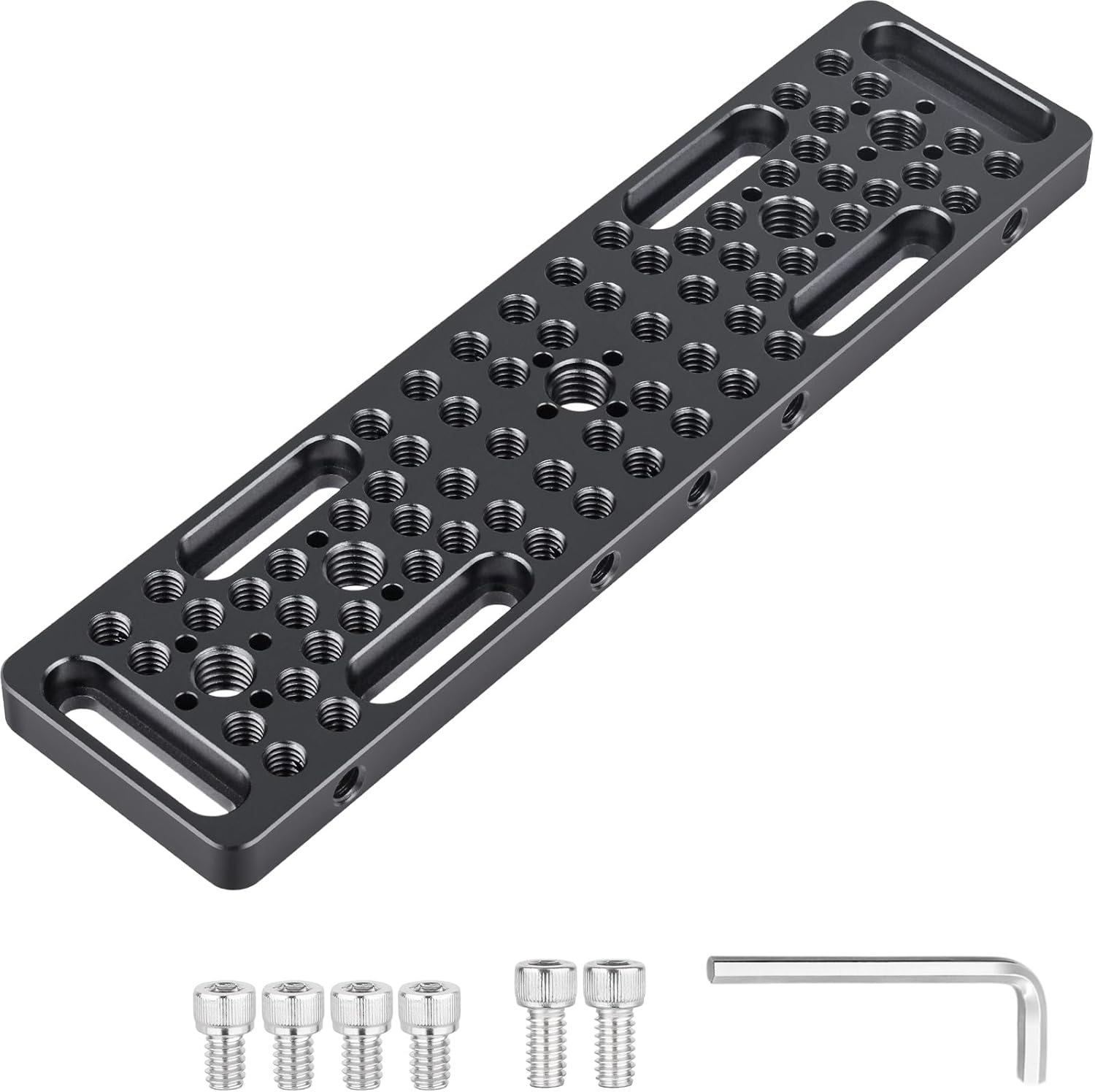 INNOREL CP2005 20 * 5Cm Multi-Functional Cheese Plate with 1/4" & 3/8" Threads, Switching Mounting Plate with Built-In ARRI Locating Holes for Camera and Tripod image number 4