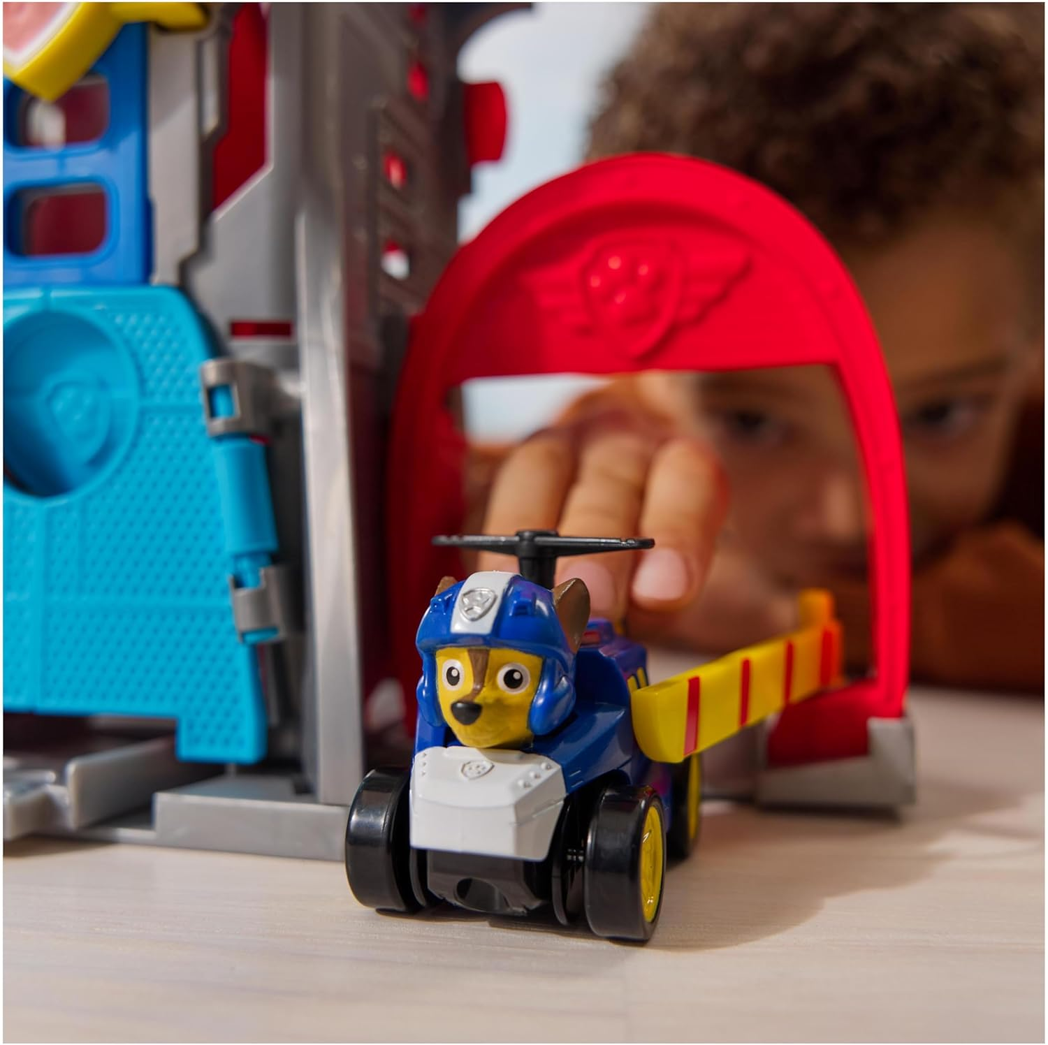 PAW Patrol: Air Rescue, Pup Squad Adventure Bay Airport Playset, with Chase Toy Car & PAW Patrol Vehicle Launcher, Kids&rsquo; Toys for Boys and Girls 3+ image number 1