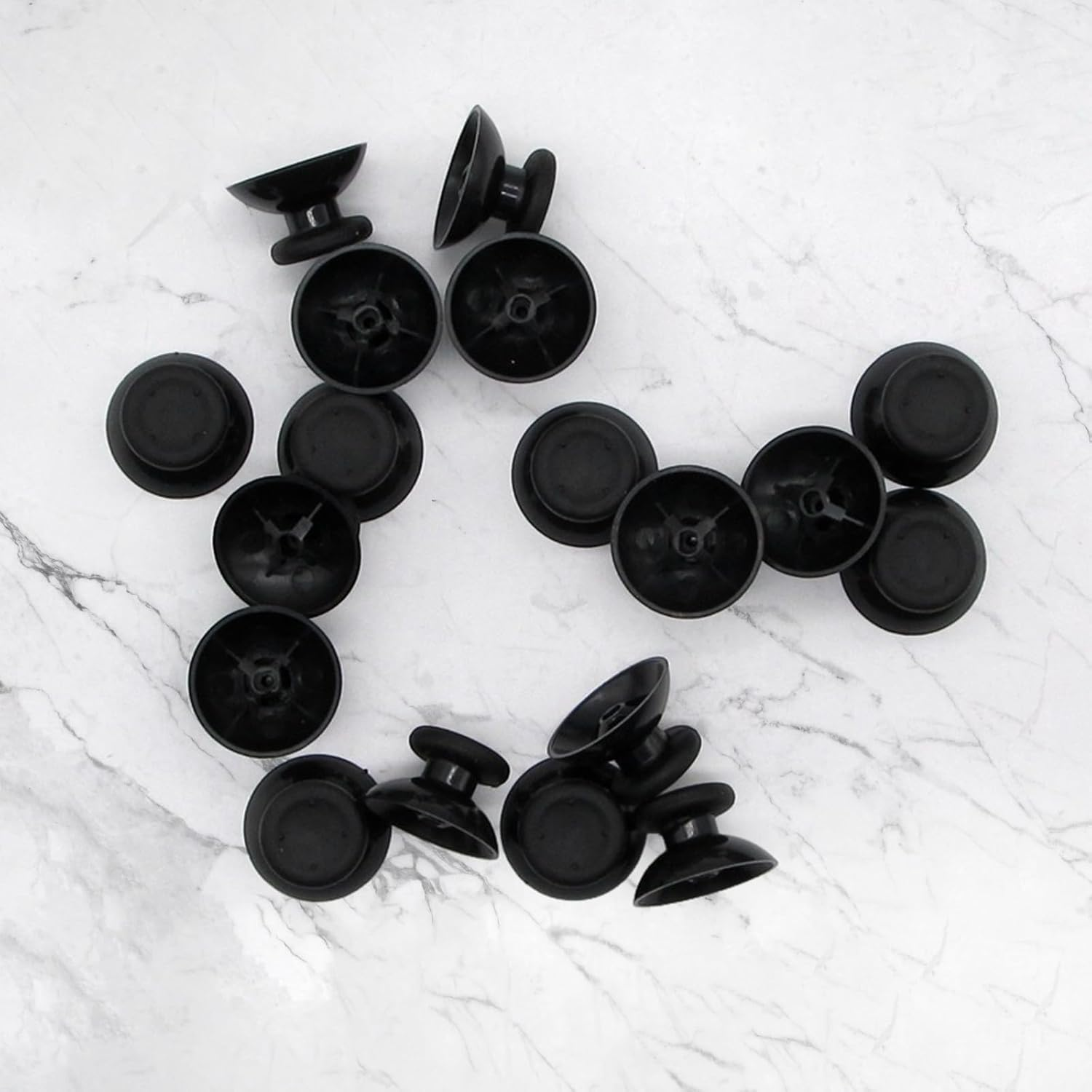 RIBHNXHI 8Pcs Joystick Caps Replacement - Compatible with Xbox 360 Controller, ABS Thumb Stick Caps Gamepad Rocker Cover 16X25.5Mm, Essential Accessories for Enhanced Gaming Experience (Black&Grey) image number 1