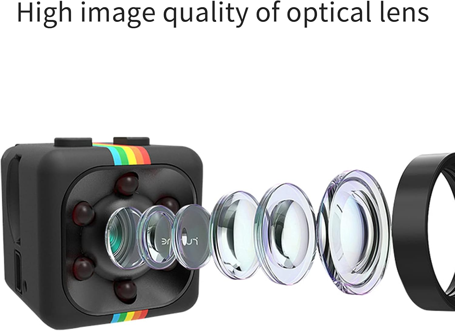 Mini SQ11 1080P HD Sports DV Camera Portable with Motion Detection Wide Angle for Home and Office Supported 32Gb(Max.) TF Card image number 1