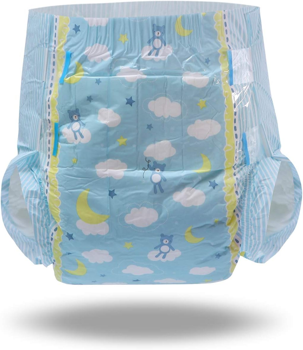 Littleforbig Printed Adult Brief Diapers 2 Pieces - Little Dreamers (M) image number 4