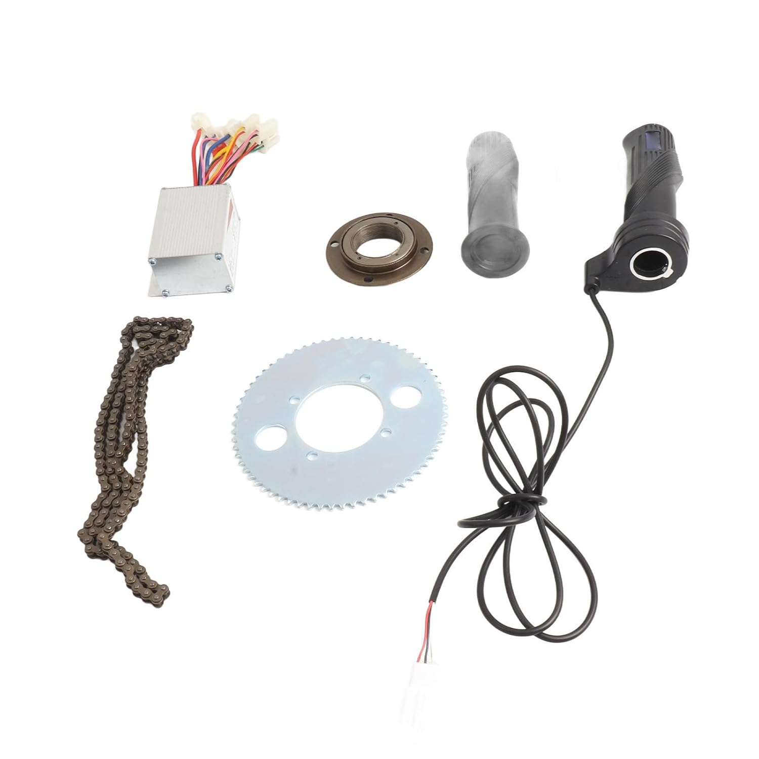 Aluminium Alloy Electric Bike Motor Controller Set, High Speed Brushed Motor Conversion Kit for 24V 250W Electric, Tricycles, and Motorcycles image number 6