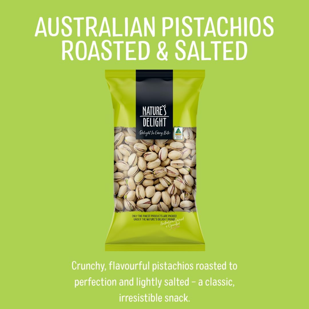 Natures Delight (Australian) Roasted and Salted Pistachios 375 G image number 3