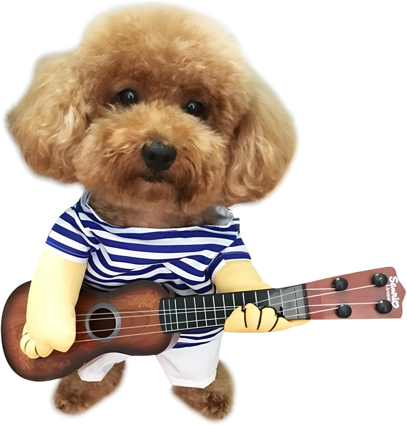 NACOCO Pet Guitar Costume Dog Costumes Cat Halloween Christmas Cosplay Party Funny Outfit Clothes (L) image number 3