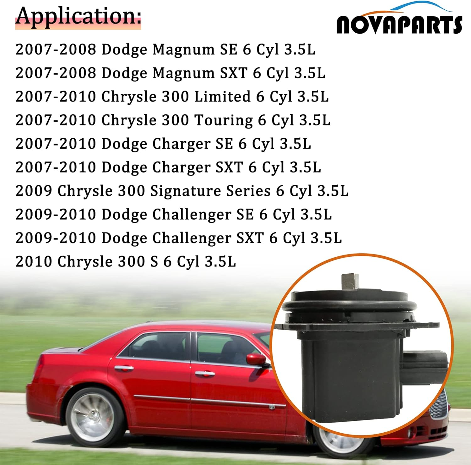 Short Runner Valve for 2007 2008 2009 2010 Dodge Charger Challenger Magnum SE SXT Chrysle 300 Limited Touring 2.7L 3.5L 4593839AA 68166449AA 4593839AB 911-904 image number 6