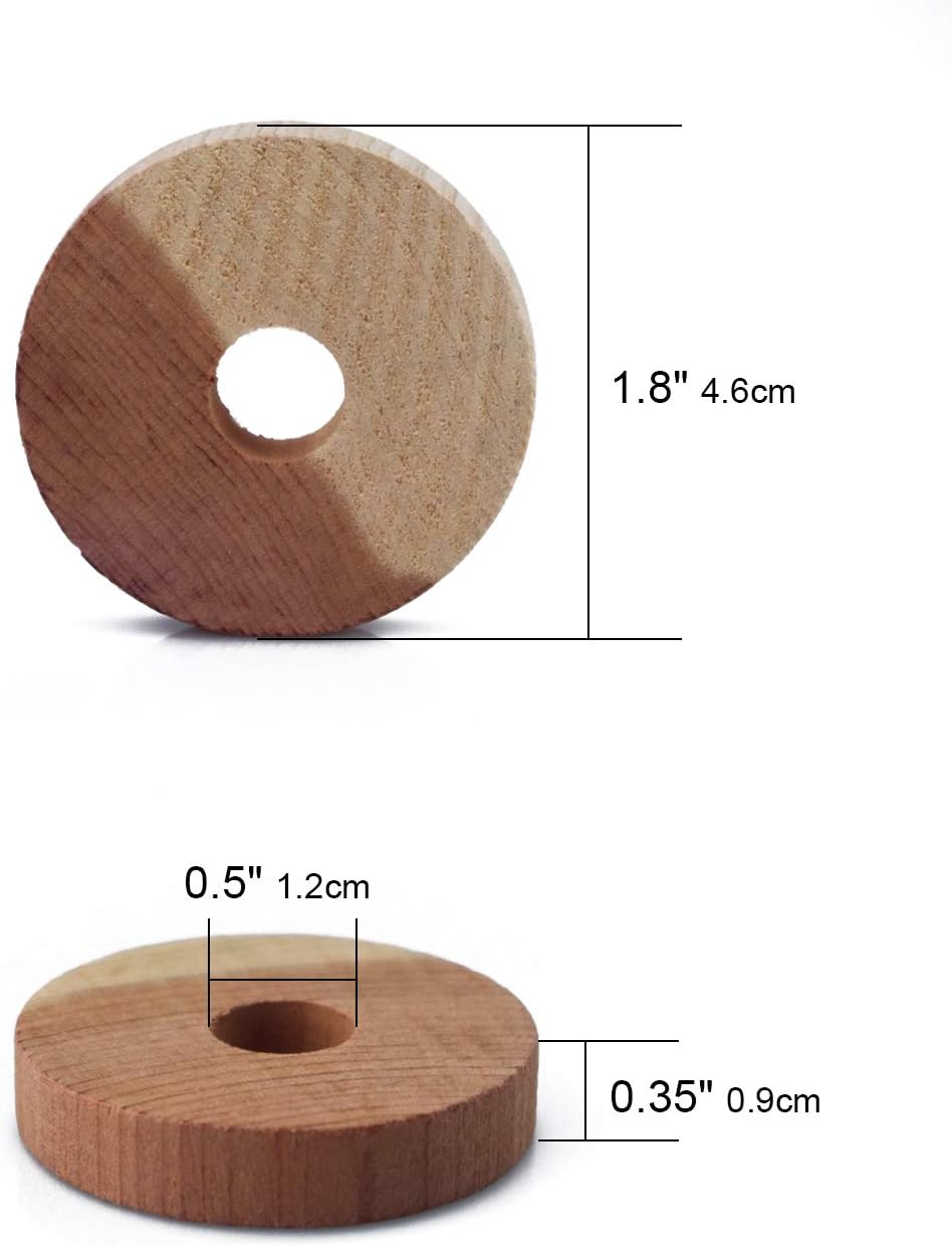 ACMETOP Aromatic Cedar Blocks for Clothes Storage, 100% Natural Cedar Balls Hangers, Storage Accessories Closets & Drawers (30 Pack) image number 6