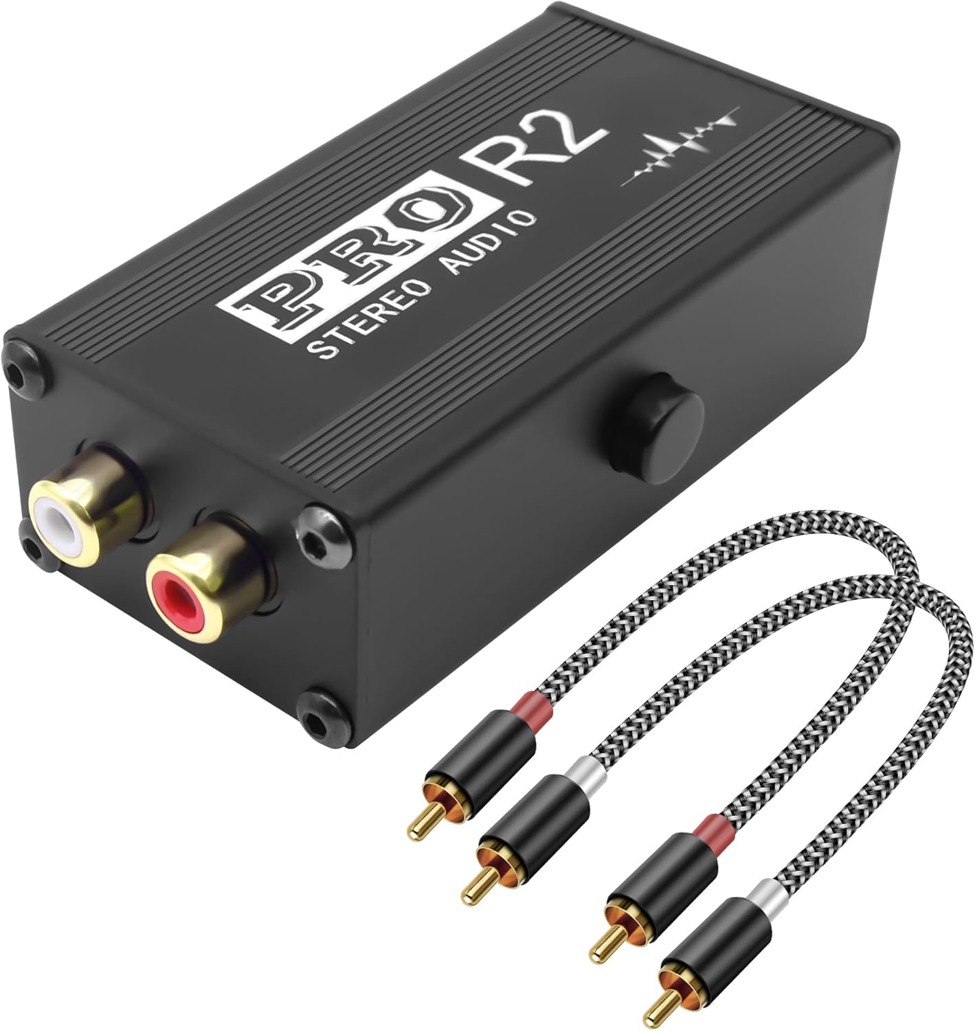 XMSJSIY RCA Noise Filter for Car Audio Ground Loop Isolator 2 Channel Hum Eliminator PRO AV Hifi Stereo Audio Isolator Filter with RCA Cable Audio Signal Noise Reducer for Home Stereo System image number 3