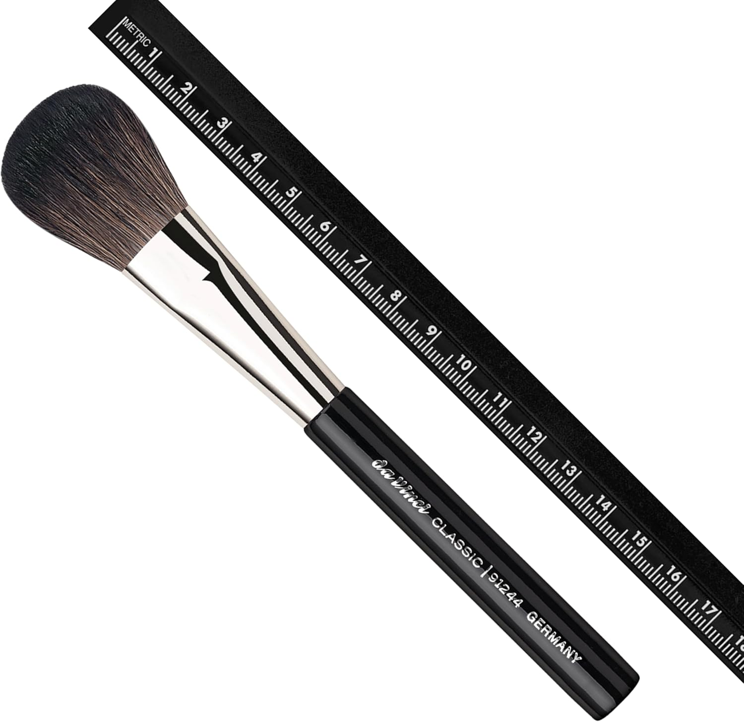 Da Vinci Cosmetics Series 91244 Classic Luxe Blusher Brush, Oval Natural Hair, 1.38 Ounce image number 1