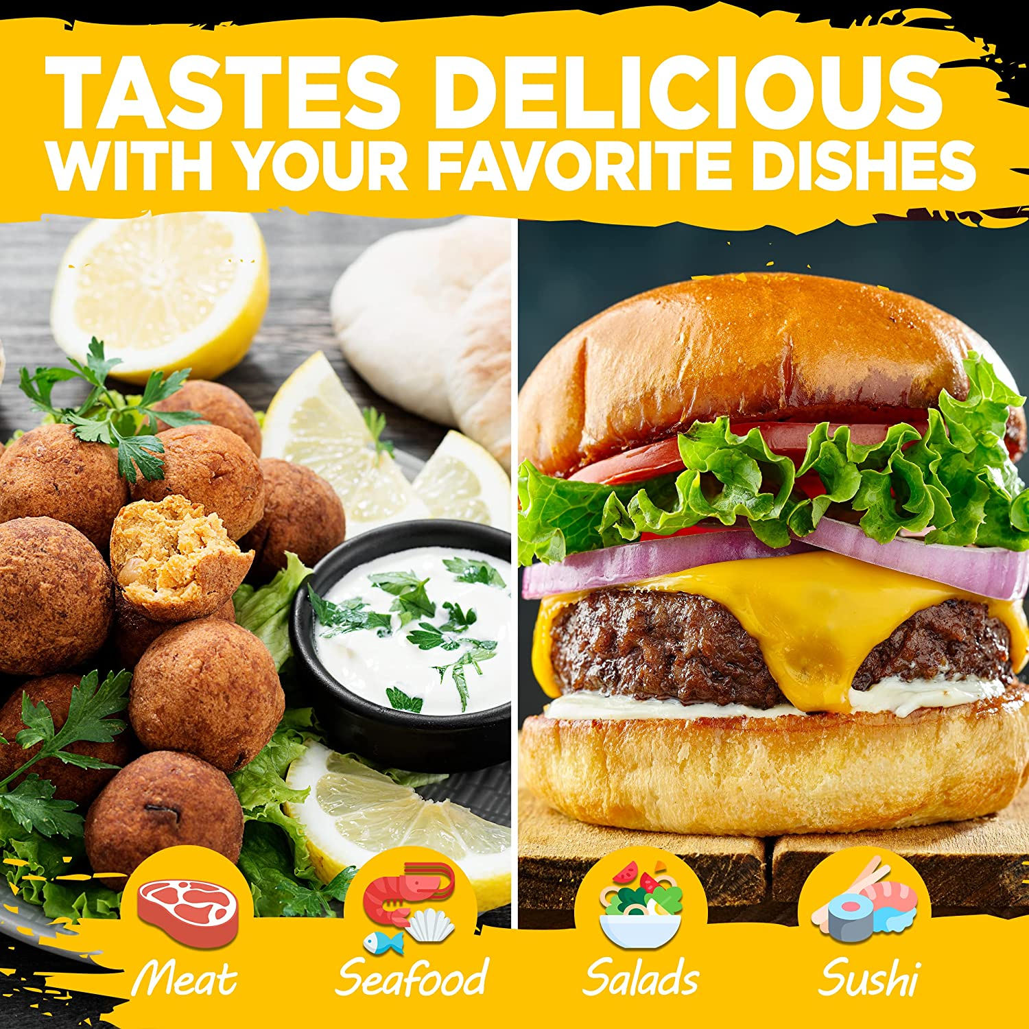 WASABI-O Premium Wasabi Mayonnaise, Spicy Mayonnaise, Made with Real Wasabi, Asian Mayo Squeeze Bottle, 6Oz (170G) Fish and Chips, Wasabi Peas image number 2