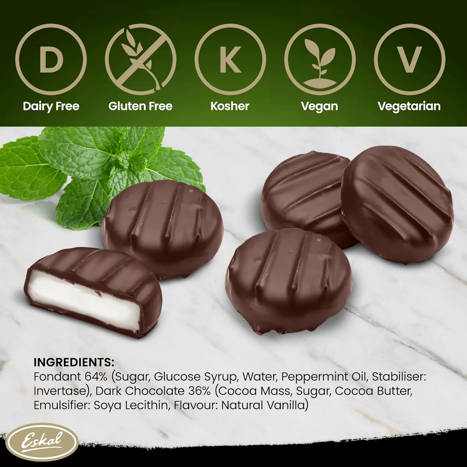 Eskal Mint Cremes Gift Box 150 G image number 2