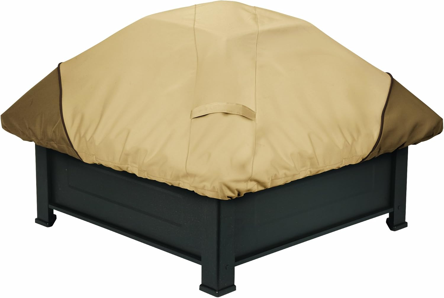 Classic Accessories Veranda Water-Resistant 40 Inch Square Fire Pit Cover, Outdoor Firepit Cover