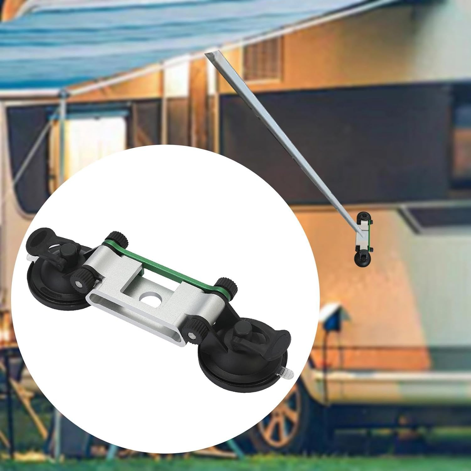 RV Awning Support Base RV Awning Accessories Suction Cup Mount Multipurpose Fixed Support Mount Holder for Car Tent Tarp image number 5