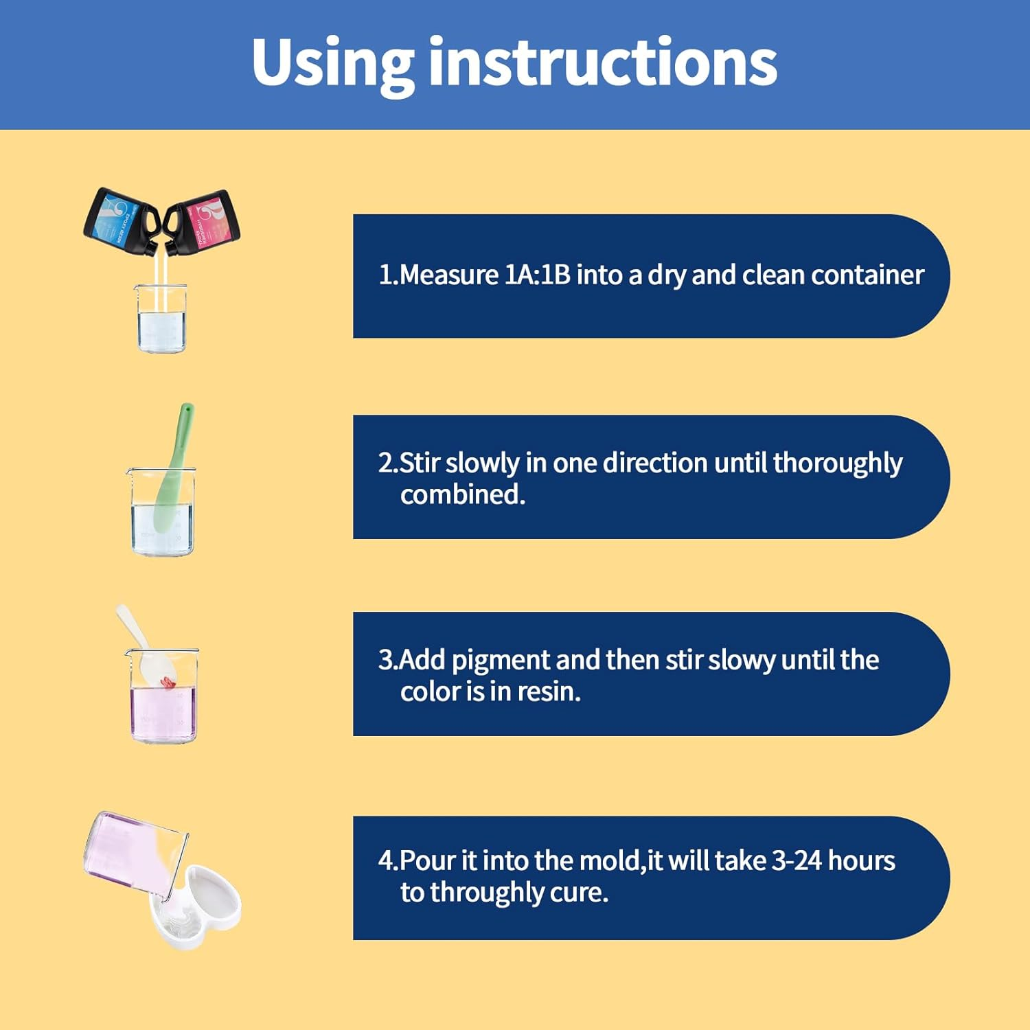 Xinm 1 Gallon Epoxy Resin Kit, 0.5 Gal Resin & 0.5 Gal Hardner, Bubble Free & Crystal Clear Ideal for DIY Crafts image number 2